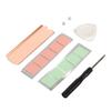 M.2 2280 SSD Copper Heat Sink Stable Rustproof Hard Disk Heat Sink with Silicone Thermal Pad for M.2 2280 NVMe SSD