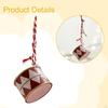Christmas Decoration Hanging Drum Ornament Lightweight Reusable Iron Suitable for Party Office Home
