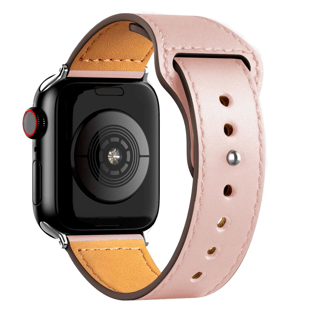 Leather strap For Apple watch band 44mm 45mm 49mm 40mm 42mm 46mm wristband correa bracelet iWatch series 8 9 10 11 SE 7 Ultra 3