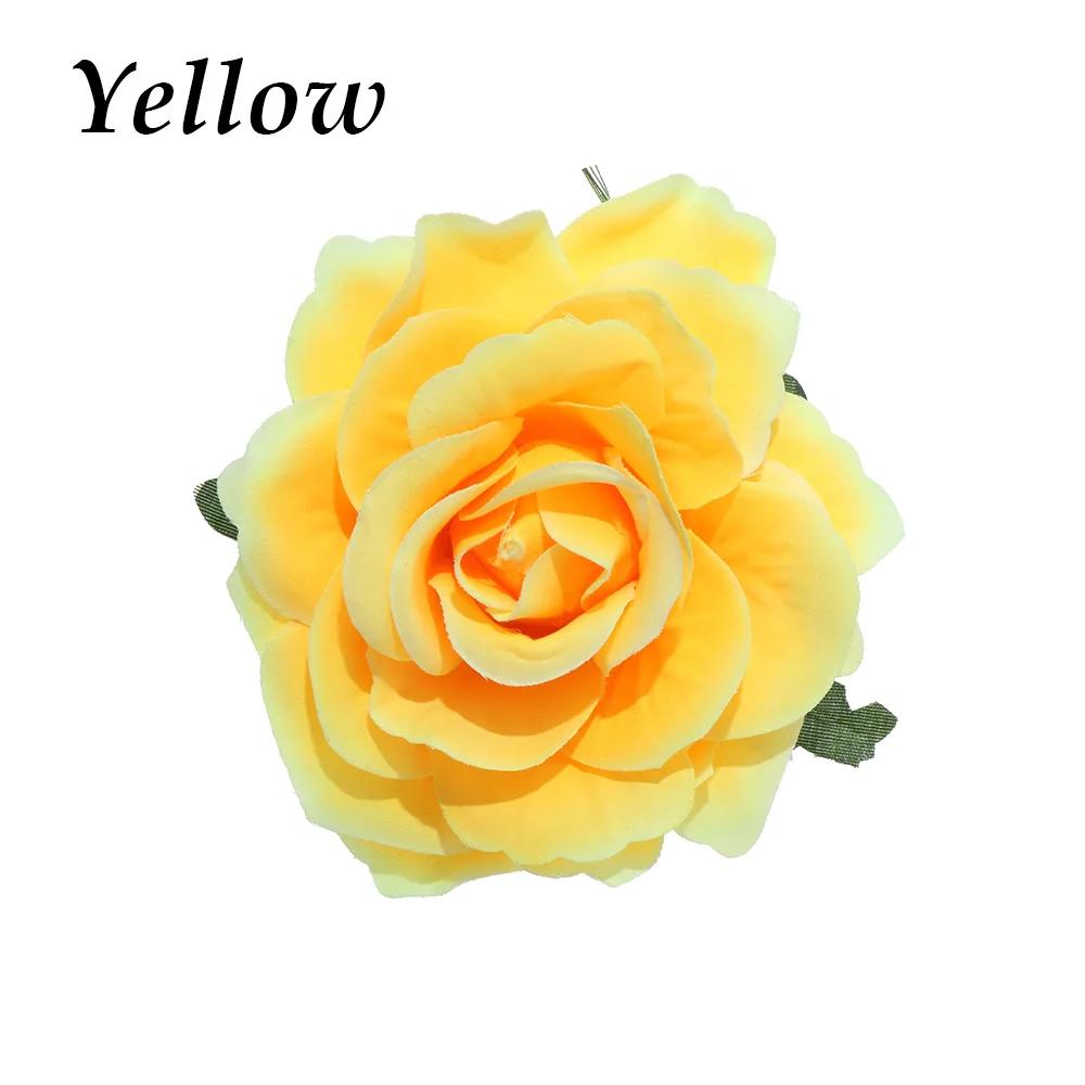 1PC Elegant Bridal Rose Flower Hairpins Barrette Wedding Bridesmaid Brooches Party Fashion Hair Clips Hair Styling Accessories
