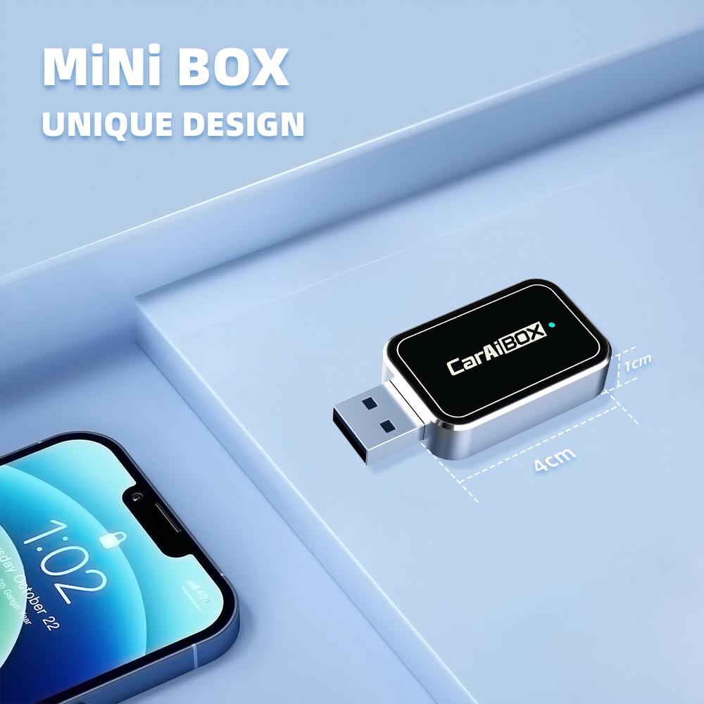 2 в 1 беспроводной адаптер CarPlay для Android, беспроводной адаптер Android Auto, Smart Mini Box, быстрое подключение с проводным подключением к беспроводному