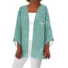 Printed Casual Retro Womens Fashion Lightweight Medium Length Jacket Cardigan