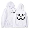 Толстовка с капюшоном с изображением тыквенного лица Jackolantern Funny Halloween Sportwear для женщин Halloween Crewneck Sweatshirt для женщин