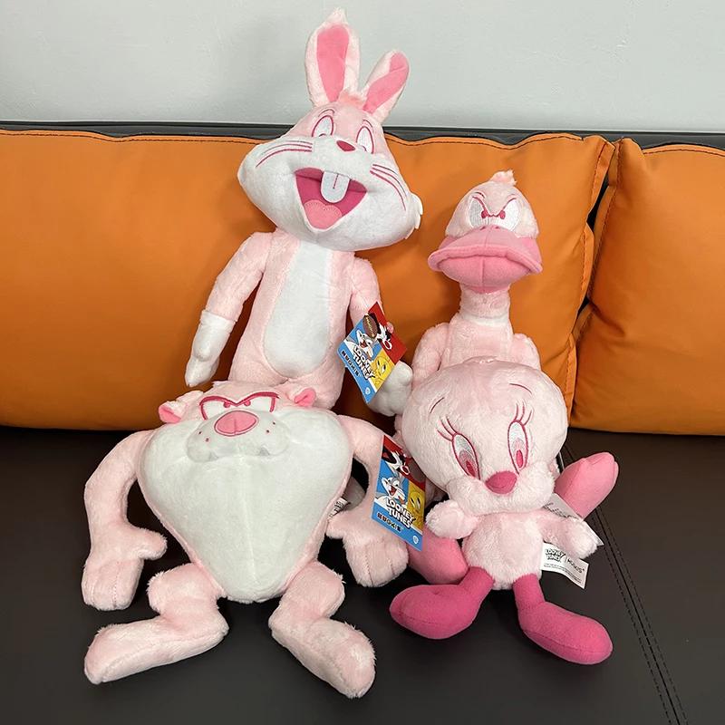 Розовая серия Плюшевые игрушки Looney Tunes Милый Каваи Розовый Плюшевая игрушка Багз Банни Птичка Твити И Утка Даффи Мягкие куклы Игрушки