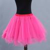 Женская юбка-пачка трапециевидной формы, с большим распашным краем, однотонная, многослойная, ярких цветов, с высокой эластичной резинкой на талии, пышная газовая короткая юбка для танцев