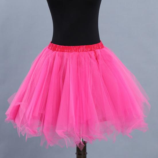 Женская юбка-пачка трапециевидной формы, с большим распашным краем, однотонная, многослойная, ярких цветов, с высокой эластичной резинкой на талии, пышная газовая короткая юбка для танцев