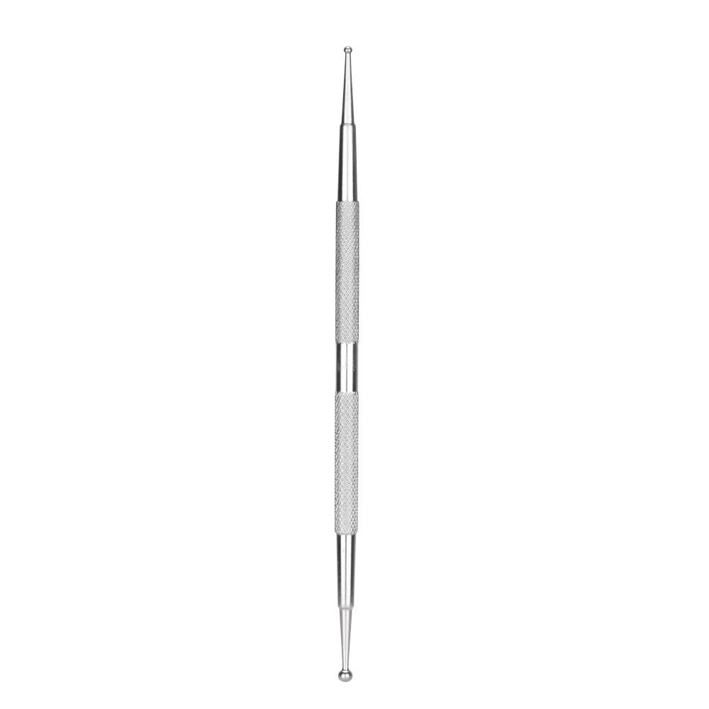 Nail Art Dotting Pen Double-ended Steel Tips for Thick and Thin Dots - Rhinestone Picker with Full Steel Body for DIY Nail Art Enthusiasts