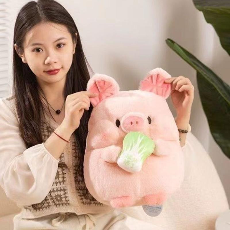 Милый мультфильм Капуста Свинья Морковка Кролик Собака Плюшевые игрушки Мягкие куклы Подушки Декор Рождество Подарки на день рождения