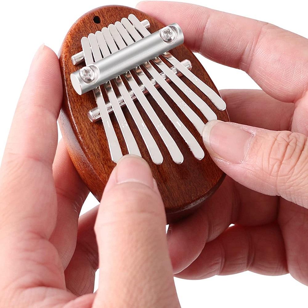 8 Key Mini Carlimba Finger Thumb Piano Christmas Gift For Kid Adult Beginners