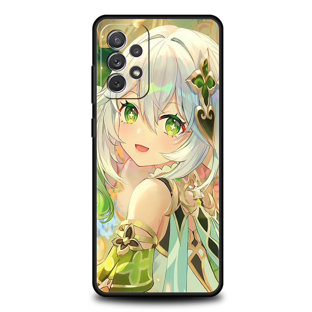 Чехол для телефона Genshin Impact Нахида Для Samsung Galaxy A15 A13 A51 A71 A41 A31 A21S A03S A05 A35 A55 A23 A25 A33 A53 A73 5G