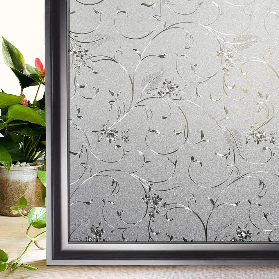 Широкий 75/90 см Тепло-контроль Радуга Окно Виниловая Защитная Тонировка Окна Солнцезащитная Пленка Неклеящиеся Наклейки Витражи