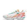 Li Ning BadFive 4.5 Амортизирующие Скользкие Устойчивые к истиранию Низкие Баскетбольные кроссовки Мужские Бело-оранжевые ABFU049-5