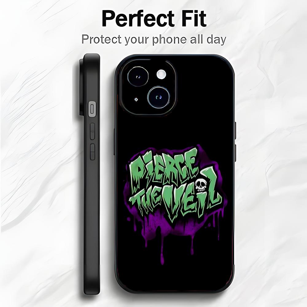 Эмо-рок Американская группа P-Pierce The Veil Чехол для телефона Чехол для телефона Мягкая упаковка Легкий Для iPhone17 16 15 14 13ProMax