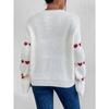 Весенне-осенний женский свитер-пуловер Loose Love Jacquard Knitwear