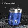 Мини-электробритва с двойной головкой, USB-перезаряжаемая, водонепроницаемая, дорожная, роторная бритва, портативный триммер для мужчин, инструмент для удаления волос и бороды, подарок отцу, парню