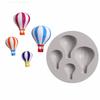 3PCS Multi-Cavity Hot Air Balloon Silicone Mold Chocolate Candy Mold  Resin Fondant Polymer Clay