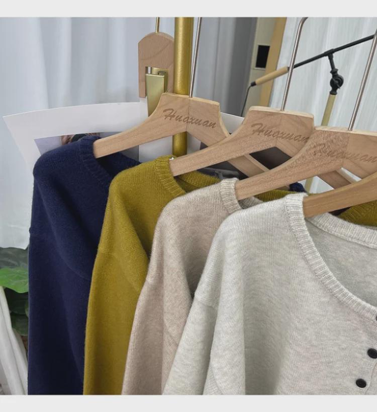 Женский изысканный кардиган с вышитым медведем - весна/осень, длинный рукав, круглая горловина, мягкий трикотажный свитер.