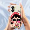 For Xiaomi Redmi Turbo 4 5G/Poco X7 Pro 5G Case Cute Kid Pattern Printing Straight Edge TPU Phone Back Cover