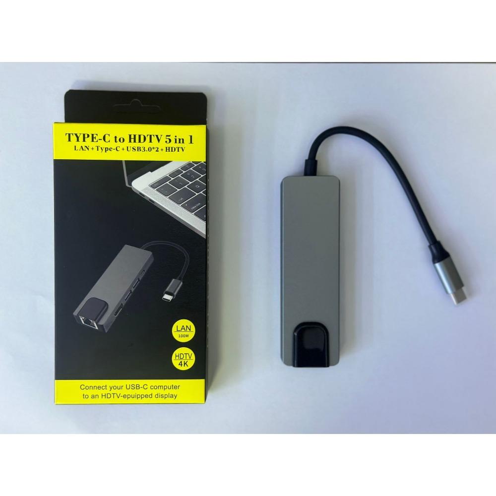 8 в 1 USB C Hub для MacBook iPhone с Ethernet USB SD Card Reader Type C адаптер Multiport Dock