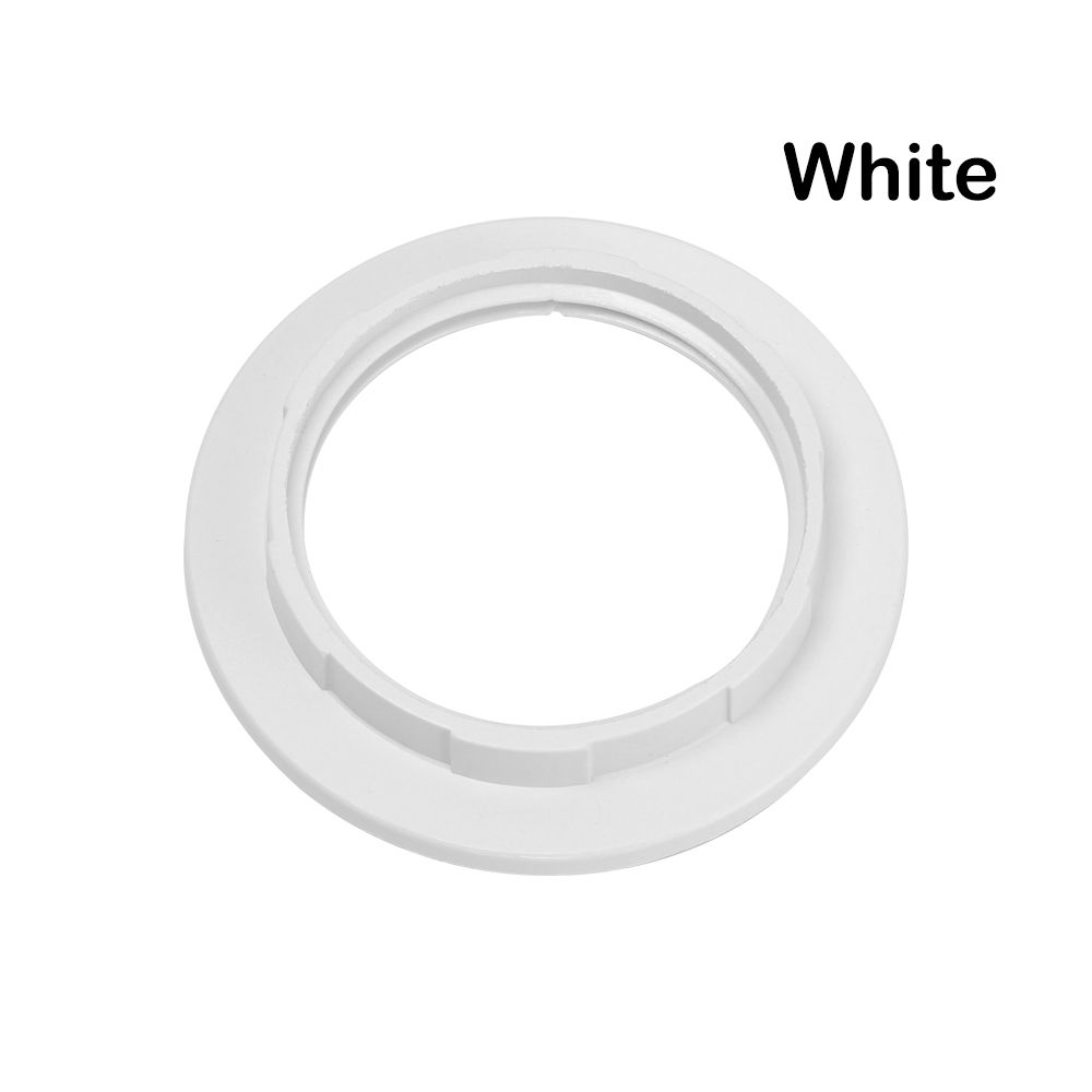 / White Practical Adapter Bulb Holder E27 Plastic Outer Ring Plastic Buckle Tighten The Collar Ring