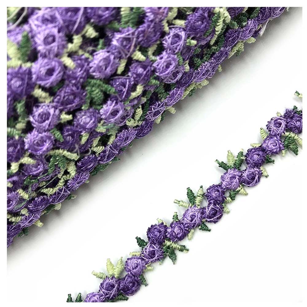 Dress Decoration Flower Embroidered Garment Accessories Lacework Polyester Lace Apparel Sewing Lace