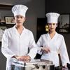 Унисекс куртка шеф-повара для ресторана с лацканами и короткими рукавами с накладными карманами пальто шеф-повара для мужчин и женщин однобортная кухонная одежда униформа официанта для пекарни