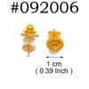Anniyo Ethiopian Small Round & Cross Stud Earrings Women Girls Eritrean Jewelry African Little Ear Studs With Rhinestone #161016