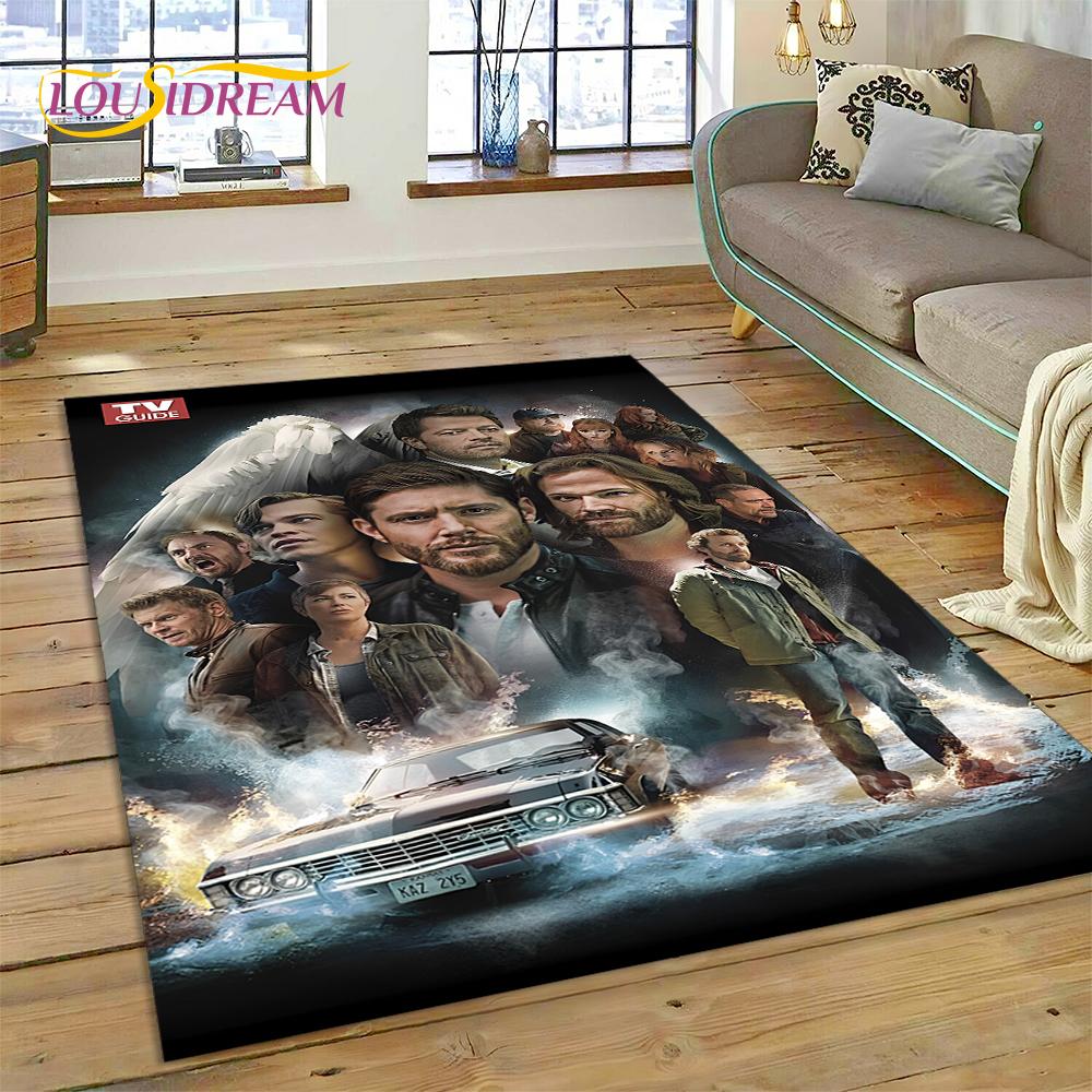 SPN Последний Сверхъестественное Дин Сэм 3D Ковер для Гостиной Спальни Домашний Декор, Нескользящий Коврик для Пола Декорация для Дивана Придверный Коврик