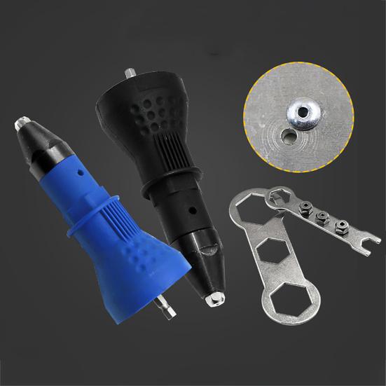 Электрическая насадка-заклепочник Аккумуляторная дрель Ручной инструмент Простота в эксплуатации Компактный Портативный Аккумуляторный инструмент для клепки Адаптер для резьбовых заклепок