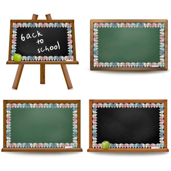 Pastel Bow Bulletin Board Borders Self-Adhesive Classroom Decor Colorful Cut-Out Trims for Whiteboard Blackboard Office School Decorations