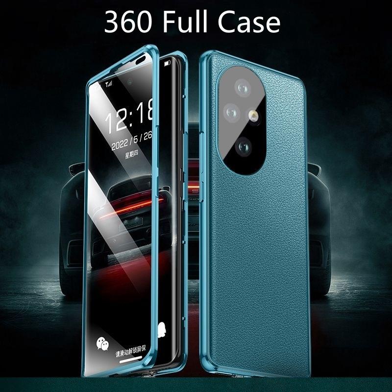 Полный чехол 360 для Honor 200 Pro 5G Чехол Закаленное стекло Кожаная крышка Для Honor200 200Pro 100Pro Двусторонний защитный бампер