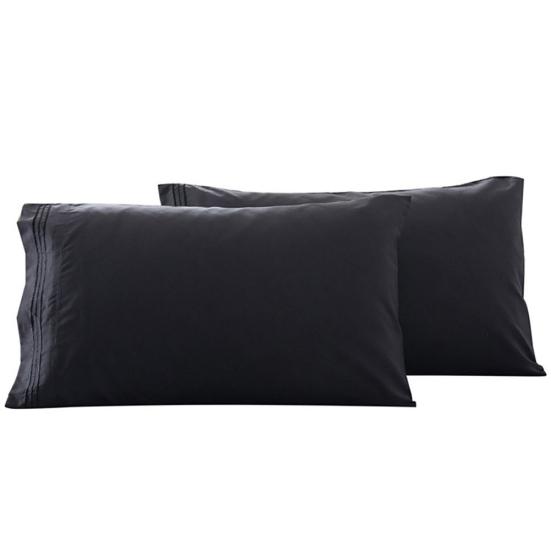 2 шт. King Queen стильный сплошной цвет кровать наволочка наволочка декор для спальни