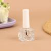 10/15 мл Пустая прозрачная стеклянная бутылочка для лака для ногтей Пустая с крышкой и кисточкой Косметические контейнеры Стеклянные бутылочки для ногтей с кисточкой