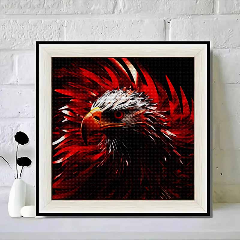 New Arrival 5D DIY Full Circle Diamond Painting "Red Flying Eagle" Embroidery Cross Stitch Home Decor Gift