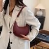 Personalized Single Shoulder Underarm Women's Bag Solid Color Casual 2025 Large Capacity Summer New Simple Crescent Bag