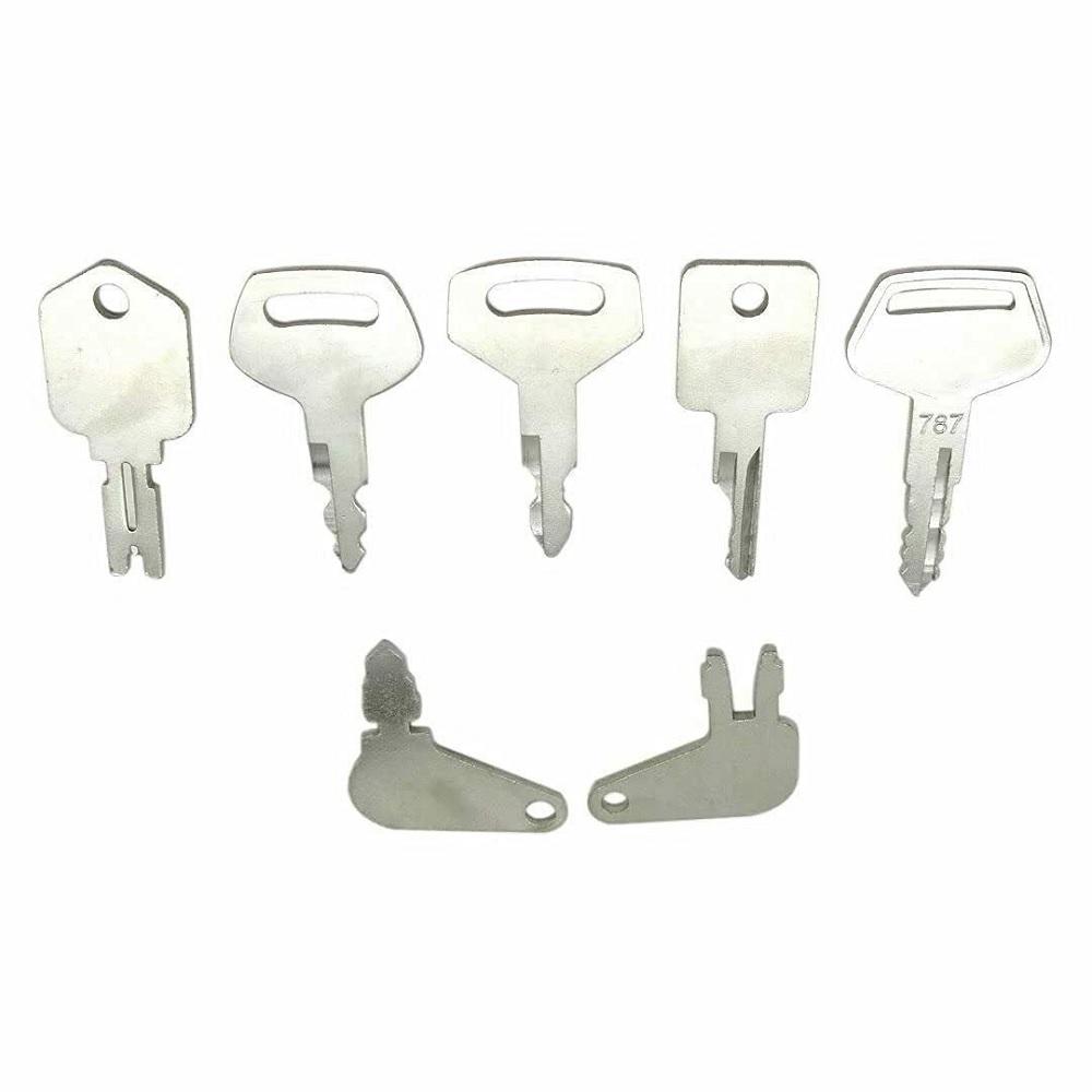 Набор из 10 штук ключей зажигания для тяжелой строительной техники для JD Case Komatsu Caterpillar