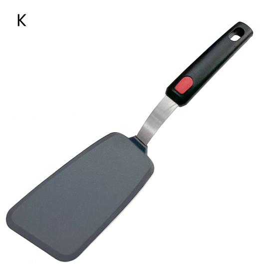 Лопатка термостойкая антипригарная пищевая удобная ручка эргономичная силиконовая кухонная лопатка для готовки бытовые принадлежности