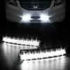 2шт 8LED дневные ходовые огни DRL Автомобильные противотуманные фары Водонепроницаемые белые DC 12V