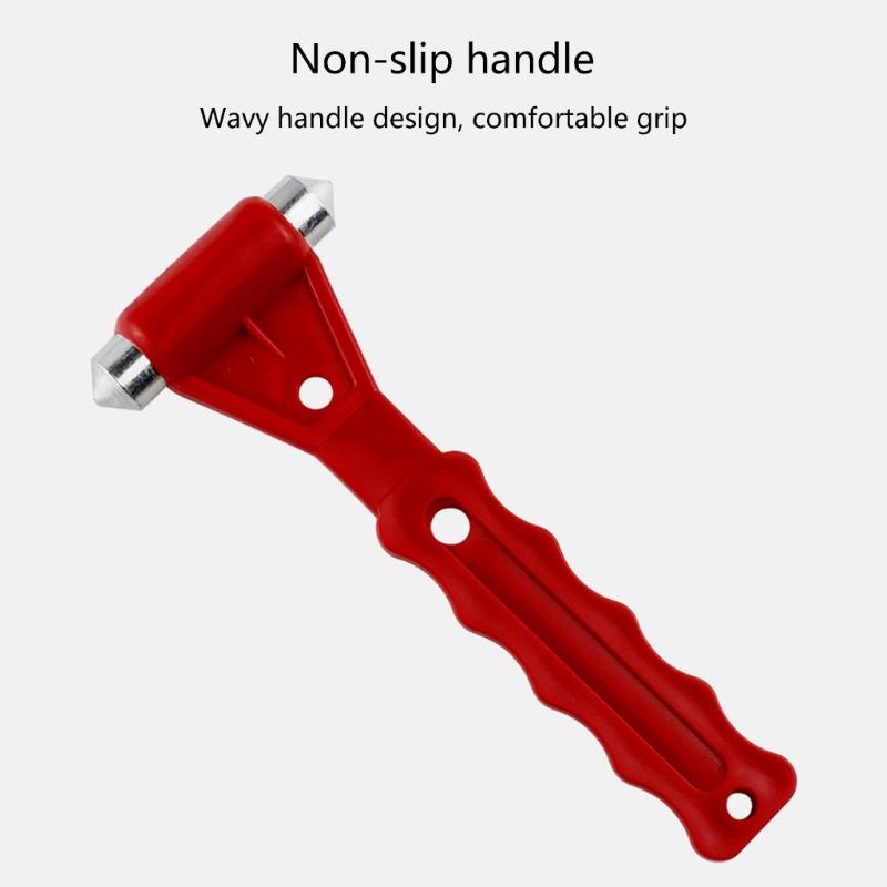 Инструмент для разбивания автомобильных стекол Аварийный молоток Стеклобой для автомобиля Молоток для эвакуации при пожаре Портативный инструмент для спасения Долговечный