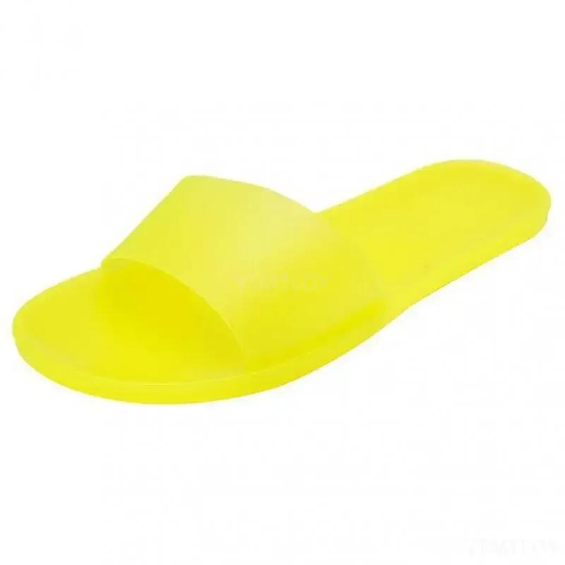 Женские тапочки из ПВХ, прозрачные, повседневные туфли, женские сандалии, модные летние прозрачные шлепанцы, плоские тапочки, Zapatos Mujer