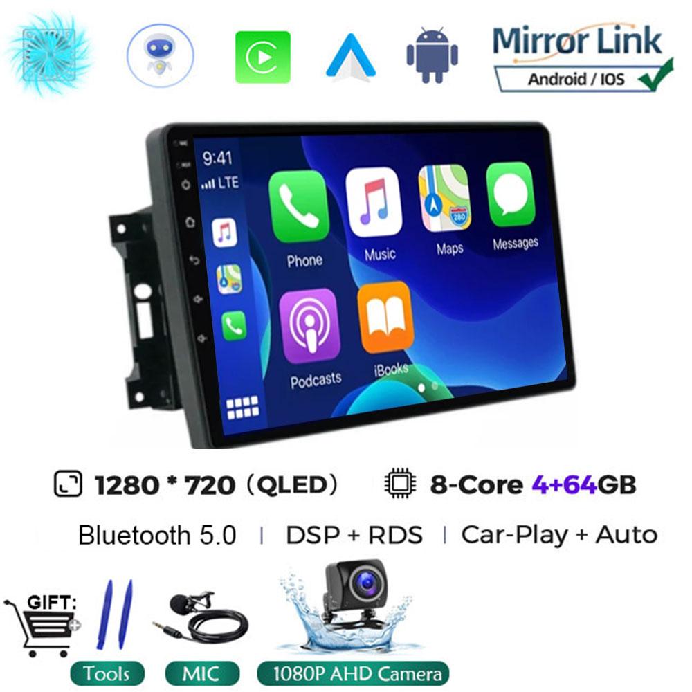 Для Jeep Compass/Commander/Grand Cherokee/Wrangler/Liberty AutoRadio Android 14 Car Radio QLED GPS Navigation Multimedia Player