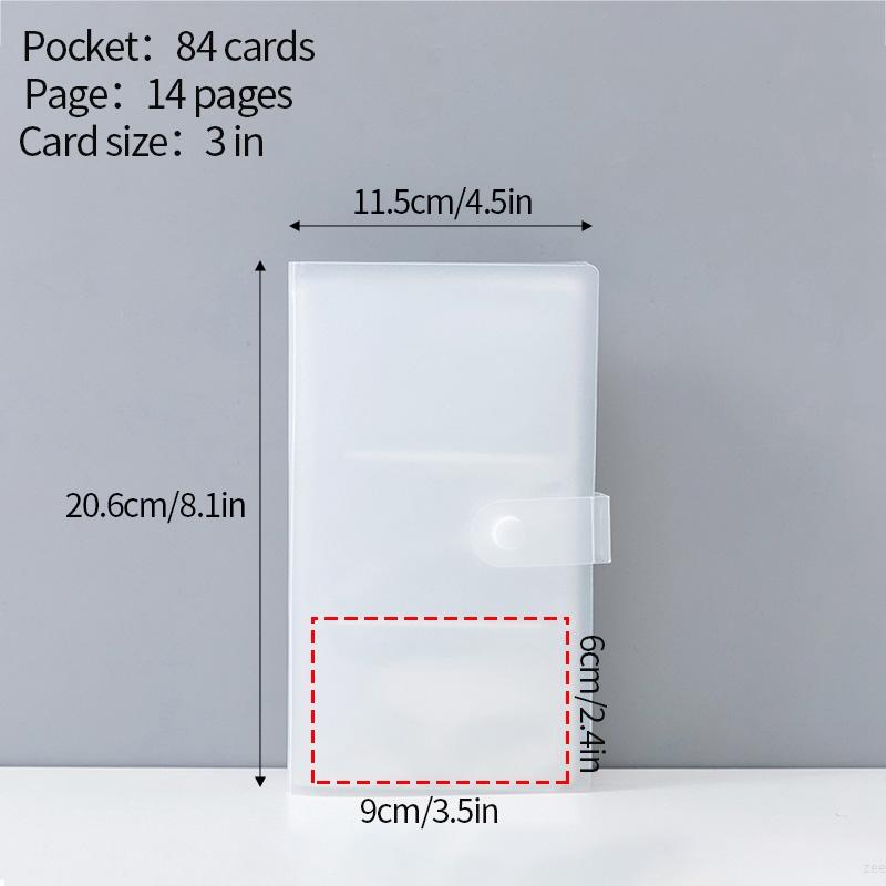 3inch Photocard Holder Idol Cards Collect Book Transparent Photo Picture Album Idol Photocards Holder Kpop ID Card Picture Card