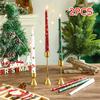 Рождественское украшение 25 см Классические свечи на длинных ножках с принтом в горошек Бездымные банкетные настольные декоративные свечи