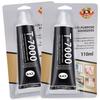 2PCS T 7000 Pone Repair Glue, Multipurpose T-7000 Glue Black Adhesive for Phone Screen Repair, Craft, Wooden, Leather, Shoes