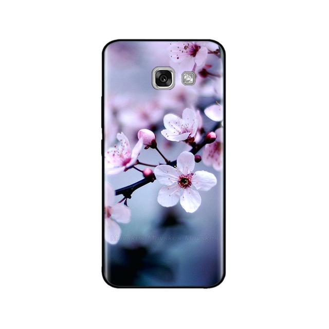 For Samsung Galaxy A3 2017 Case Silicon Soft Black Case For Samsung A7 A5 A3 2017 Case Cute Printed Tpu Bumper Phone Cover