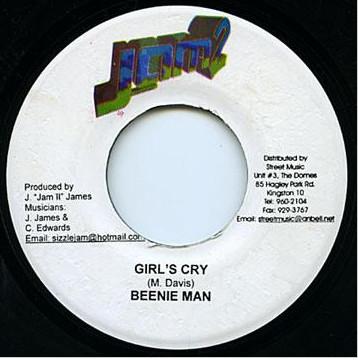 7-дюймовая пластинка BEENIE MAN - Girl´s Cry NONE Jam 2 Records Ямайка Регги, Ска и Даб Б/У