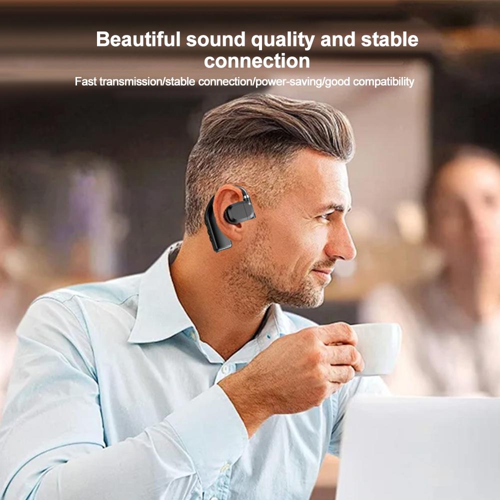 Беспроводные наушники Bluetooth 5.4 со светодиодным дисплеем, наушники с микрофоном, гарнитура с функцией шумоподавления для вождения Audifonos