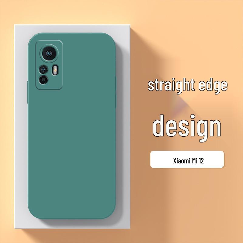 Ультратонкий чехол из жидкого силикона для Xiaomi 12/12x: Полное покрытие, Защита от падений, Отвод тепла.