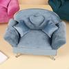 Fashion Sofa Bed Jewelry Box Dollhouse Furniture Women Case Trinket for Bedside