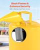 VEVOR Safety Can, 19 L Type I Yellow Safety Can for Diesel with Stainless Steel Flame Arrester, Self-Closing Lid, and PE Funnel